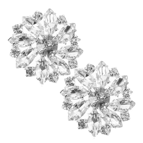 Beaupretty 2 Stück Rhinestone Metal Knöpfe Dekorative Nähverzierungen DIY Schmuck für Bekleidung Kreative Knöpfe für Handarbeiten für an Nähbegeisterte von Beaupretty