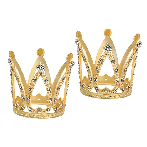 Beaupretty 2 Stück Teiliges Mini Kronen mit Funkelnden Strasssteinen Goldfarbene Kleine Kronen für Tortendeko Partyaccessoires und Fotorequisiten Langlebige Metalllegierung Vielseitig Beaupretty 2 Stück Teiliges Mini Kronen mit Funkelnden Strasssteinen Goldfarbene Kleine Kronen für Tortendeko Partyaccessoires und Fotorequisiten Langlebige Metalllegierung Vielseitig von Beaupretty