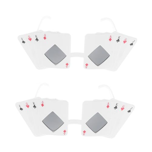 Beaupretty 2 Stück lustige Brille Poker favorisieren Deck Spielkarten-Sonnenbrille thematisiert Maskerade-Partybrille Party bevorzugt Brille Neuheit Partybrillen lustige Partybrille Plastik Beaupretty 2 Stück lustige Brille Poker favorisieren Deck Spielkarten-Sonnenbrille thematisiert Maskerade-Partybrille Party bevorzugt Brille Neuheit Partybrillen lustige Partybrille Plastik von Beaupretty
