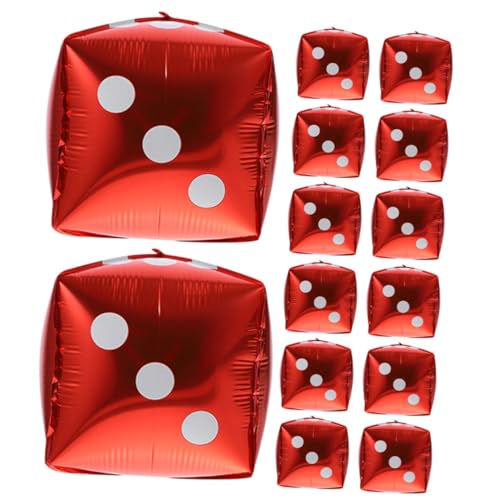 Beaupretty 20 Stück Aluminiumfolie Würfel Luftballons Rote Party Dekoration Leichte Reißfeste Spielwürfel Ballons Brillante Farben als Foto Requisite für Spielabend und Mottofeier Beaupretty 20 Stück Aluminiumfolie Würfel Luftballons Rote Party Dekoration Leichte Reißfeste Spielwürfel Ballons Brillante Farben als Foto Requisite für Spielabend und Mottofeier von Beaupretty