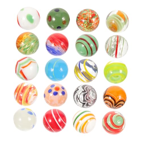 Beaupretty 20 Stück Bunte Glasmurmeln Dekorative Runde Glasperlen für Aquarien Bastelarbeiten Vasenfüllungen und Gartendekorationen für Tischdeko Beaupretty 20 Stück Bunte Glasmurmeln Dekorative Runde Glasperlen für Aquarien Bastelarbeiten Vasenfüllungen und Gartendekorationen für Tischdeko von Beaupretty