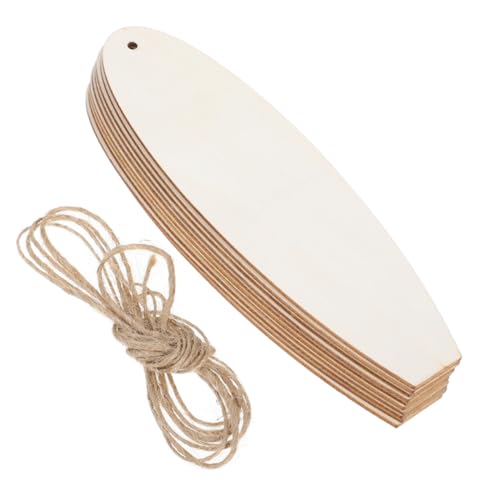 Beaupretty 20 Stück Holz Surfbrett Hängedekorationen Unvollendete DIY Holzschilder für Nautische Wohnkultur Vielseitige Stranddeko für und Events von Beaupretty