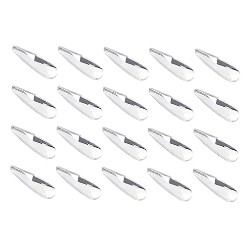 Beaupretty 20 Stück Nailart-nägel Strasssteine Gemischt Wassertropfen Kristall Nailart- Weiß 3 X 10 Mm Beaupretty 20 Stück Nailart-nägel Strasssteine Gemischt Wassertropfen Kristall Nailart- Weiß 3 X 10 Mm von Beaupretty