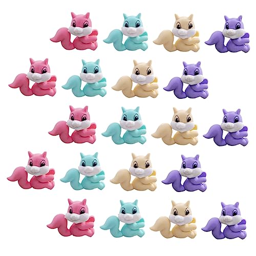 Beaupretty 20 Stück Teiliges Cartoon Eichhörnchen Radiergummis für Schüler Lustige Waldtiere Radiergummi Niedliche Tierfigur Schreibwaren für Grundschule Zufällige Farbe Zufällige Farbe von Beaupretty