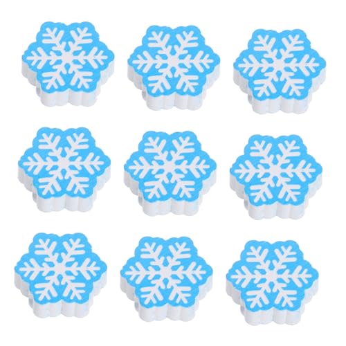 Beaupretty 20 Stück Teiliges Holzperlen Schneeflockenform Glatte Oberfläche DIY Schmuckherstellung Basteln Weihnachten Winter für Anhänger Armbänder Dekorative Handwerksprojekte von Beaupretty