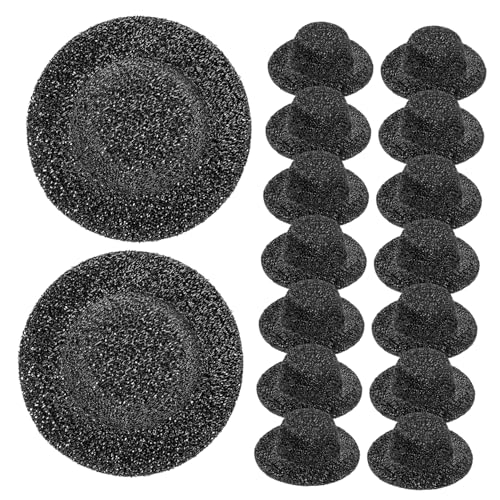 Beaupretty 20 Stück Teiliges Mini Jazz Hüte aus Robustem Material Kompakte Kleine Puppenhüte für DIY Bastelprojekte Vielseitige Partydekoration und Puppenhaus Zubehör in Elegantem Schwarz von Beaupretty