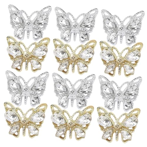Beaupretty 20 Stück Teiliges Nail Charms Schmetterling Form Nagelkunst Deko Maniküre Zubehör Glänzend Strasssteine Gold Silber Langlebig Vielseitig für Nägel Kleidung DIY Schmuck Beaupretty 20 Stück Teiliges Nail Charms Schmetterling Form Nagelkunst Deko Maniküre Zubehör Glänzend Strasssteine Gold Silber Langlebig Vielseitig für Nägel Kleidung DIY Schmuck von Beaupretty