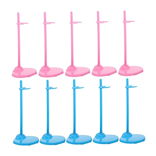 Beaupretty 20 Stück Teiliges Puppenständer aus Kunststoff Stabile Doll Support Halterung Blau Universelle Doll Brackets zur Sicheren Fixierung und Präsentation von Puppen und Figuren von Beaupretty