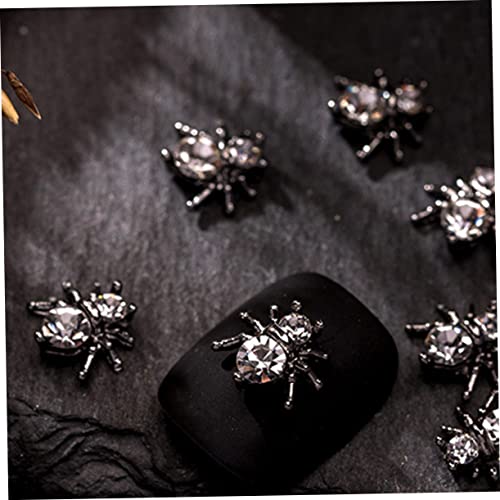 Beaupretty 20 Stück Teiliges Spider Nail Charms Silberfarbene Nagel Dekoration Kunstvolle Nail Jewelry für DIY Maniküre Auffällige Nagelschmuck Verzierung von Beaupretty