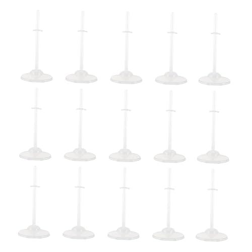 Beaupretty 20 Stück Teiliges Transparentes Puppenständer Höhenverstellbare Halterungen für Puppen und Figuren Stabile Doll Supports mit Breiter Basis für Display und Sammelstücke Sichere von Beaupretty