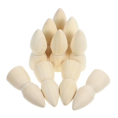 Beaupretty 20 Stück Teiliges Unbemalte Kleine Holzfiguren zum Bemalen DIY Blanke Holz Peg Dolls für Bastelprojekte Natürliche Holzpuppen für Kreative Dekoration und Kunsthandwerk Beaupretty 20 Stück Teiliges Unbemalte Kleine Holzfiguren zum Bemalen DIY Blanke Holz Peg Dolls für Bastelprojekte Natürliche Holzpuppen für Kreative Dekoration und Kunsthandwerk von Beaupretty