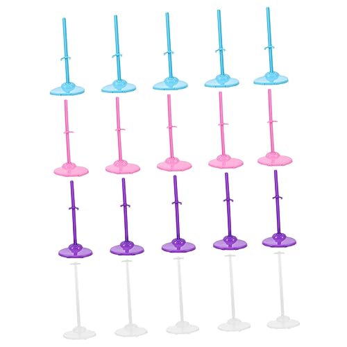 Beaupretty 20 Stück Teiliges Verstellbares Puppenständer mit Stabilem Clip Bunte Doll Display Halterung in Blau und Transparent Geeignet für Verschieden Große Puppen und Sammlerstücke von Beaupretty