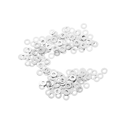 Beaupretty 200 Stück Brillenabstandshalter Spanner für Brillenscharniere Flachdichtungen Zubehör runde Unterlegscheibe Austausch der Brillendichtung Gläser Flachdichtungen Metall Silber Beaupretty 200 Stück Brillenabstandshalter Spanner für Brillenscharniere Flachdichtungen Zubehör runde Unterlegscheibe Austausch der Brillendichtung Gläser Flachdichtungen Metall Silber von Beaupretty