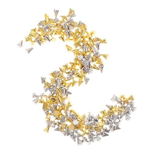 Beaupretty 200 Stück Nail Art Charms Metallische Nail Gems für Maniküre Dekorative und Bastelprojekte Leicht Anzuwenden und Langlebig von Beaupretty