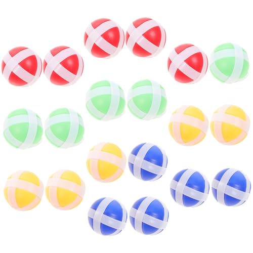 Beaupretty 20Stücke Klebrige Dartbälle für Farbiges Wurfspiel Zubehör für Indoor und Outdoor Spaß Fördert Koordination und Bewegung für Geburtstagsfeiern von Beaupretty