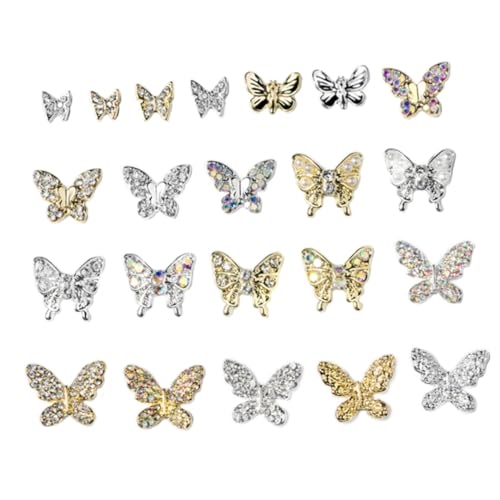 Beaupretty 22 Stück Teiliges Schmetterling Nagelschmuck Metall Nail Art Charms Leichte Mini Nail Jewels Nageldekoration für DIY Nailart Eleganter Nagelschmuck für Damen Beaupretty 22 Stück Teiliges Schmetterling Nagelschmuck Metall Nail Art Charms Leichte Mini Nail Jewels Nageldekoration für DIY Nailart Eleganter Nagelschmuck für Damen von Beaupretty