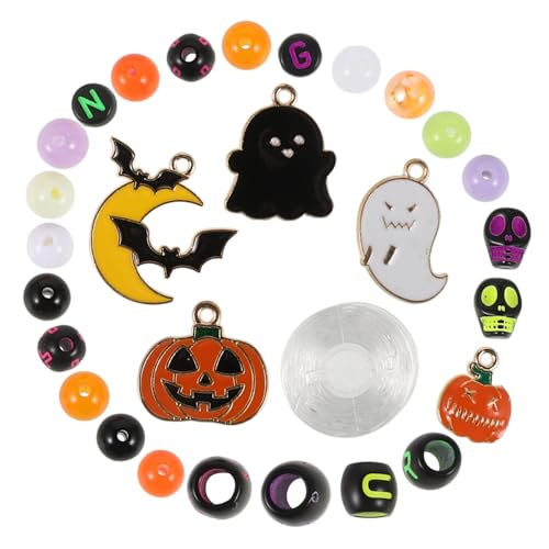 Beaupretty 24 Halloween -ornamentsmaterialien Perlen Ornamente Zubehör Schmuck Kürbisse Urlaub Armband-kits Anhänger Bausatz Herstellung Für Reiz Schläger Acryl Beaupretty 24 Halloween -ornamentsmaterialien Perlen Ornamente Zubehör Schmuck Kürbisse Urlaub Armband-kits Anhänger Bausatz Herstellung Für Reiz Schläger Acryl von Beaupretty