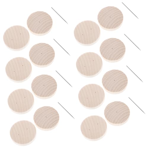 Beaupretty 24 Stück Teiliges Puppenständer Holzsockel für Gehäkelte Puppen Einzelnadel Doppelnadel Halter Stabile Basis für Plüschpuppen Actionfiguren und Filztiere Handgefertigte Robuste von Beaupretty