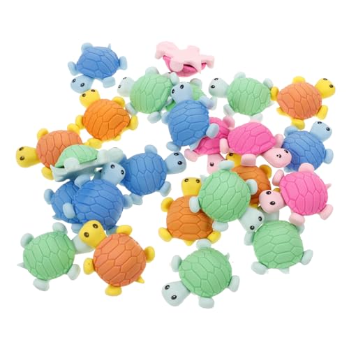 Beaupretty 24 Stück Teiliges Schildkröten Radiergummi Bunte Cartoon Radiergummis für Langlebige und Sichere Schreibwaren für Schule Büro und Kreative Zeichnungen Zufällige Zufällige Farbe von Beaupretty