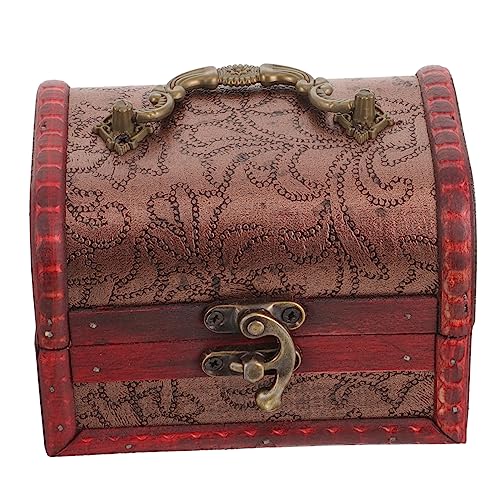 Beaupretty 2Stücke Retro Holz Schmuckschatullen mit Deckel Dekorative Aufbewahrungsbox für Ohrringe Ringe Kleine Schmuckstücke Stabile Holzkiste für Schlafzimmer Vintage Design von Beaupretty