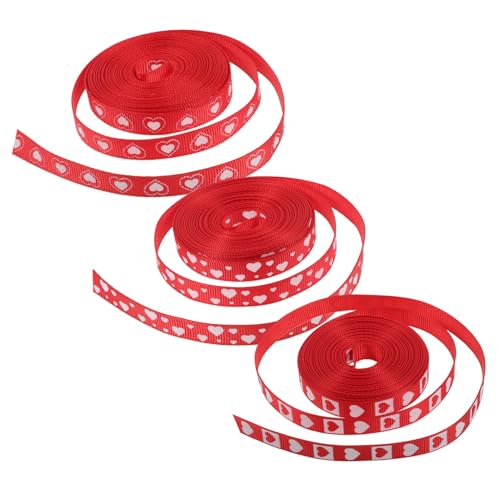 Beaupretty 3 Rollen Valentinstag-Liebesband Herzmusterband Dekorationen drahtband zum valentinstag Hochzeit Valentines nach Herzband verdrahtet Bonbonfarbenes Herzband Herz-Mullband Polyester Beaupretty 3 Rollen Valentinstag-Liebesband Herzmusterband Dekorationen drahtband zum valentinstag Hochzeit Valentines nach Herzband verdrahtet Bonbonfarbenes Herzband Herz-Mullband Polyester von Beaupretty