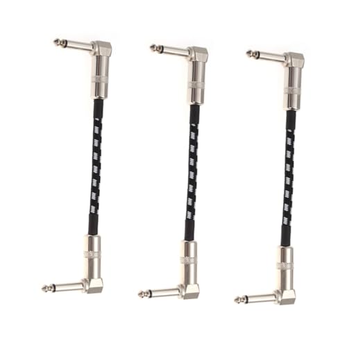 Beaupretty 3 STÜCKE Gitarren Patchkabel mit Geradem und Rechtem Stecker Heavy Duty Metallstecker Doppelt Geschirmt mit Kupfer Geräuscharm für Gitarre Bass Keyboard Effektpedale Beaupretty 3 STÜCKE Gitarren Patchkabel mit Geradem und Rechtem Stecker Heavy Duty Metallstecker Doppelt Geschirmt mit Kupfer Geräuscharm für Gitarre Bass Keyboard Effektpedale von Beaupretty