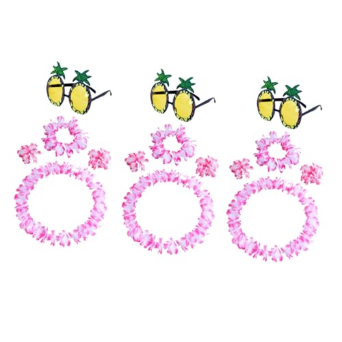 Beaupretty 3 Sätze Hawaiian Lei Teilig mit Künstlichen Blumen Tropisches Luau Party Accessoire Armbänder und Ananas Sonnenbrillen Langlebig Handgefertigt für Sommer und Strandfeiern Beaupretty 3 Sätze Hawaiian Lei Teilig mit Künstlichen Blumen Tropisches Luau Party Accessoire Armbänder und Ananas Sonnenbrillen Langlebig Handgefertigt für Sommer und Strandfeiern von Beaupretty