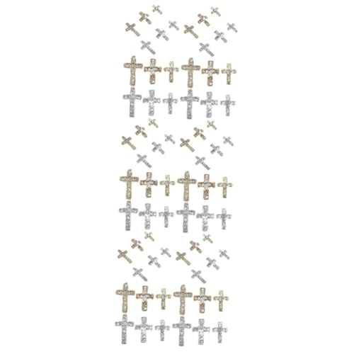 Beaupretty 3 Sätze Kreuz Nagel Charms Hochwertige Rhinestone Nagel Dekorationen Für Nail Art Für Nägel Und Professionelle Nagelstudios 60 Stück * 3 von Beaupretty