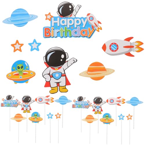 Beaupretty 3 Sätze Teiliges Astronauten Cake Topper für Geburtstagstorte Weltraum Thema Tortendeko Sichere Stabile Partydekoration für Kindergeburtstag und Shower Beaupretty 3 Sätze Teiliges Astronauten Cake Topper für Geburtstagstorte Weltraum Thema Tortendeko Sichere Stabile Partydekoration für Kindergeburtstag und Shower von Beaupretty