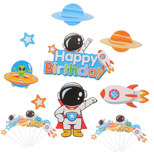 Beaupretty 3 Sätze Teiliges Astronauten Cupcake Topper Weltraum Geburtstagstorte Dekoration Sichere Kuchenstecker für Kindergeburtstag Party Deko mit Raketen und Astronautenmotiven Beaupretty 3 Sätze Teiliges Astronauten Cupcake Topper Weltraum Geburtstagstorte Dekoration Sichere Kuchenstecker für Kindergeburtstag Party Deko mit Raketen und Astronautenmotiven von Beaupretty