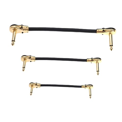 Beaupretty 3 Stück Guitar Effector Kabel Teilig Flachstecker Hochwertige Audiokabel für Gitarre Bass und Effektpedale Langlebig und Verschleißfest Beaupretty 3 Stück Guitar Effector Kabel Teilig Flachstecker Hochwertige Audiokabel für Gitarre Bass und Effektpedale Langlebig und Verschleißfest von Beaupretty