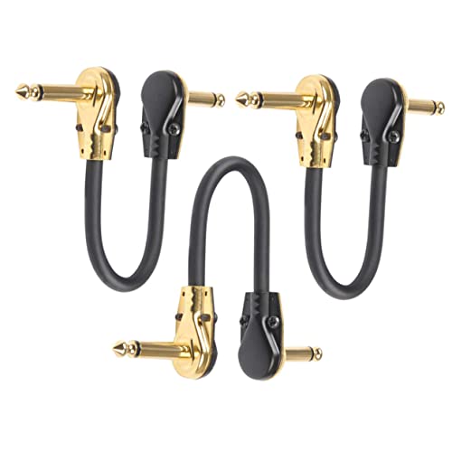 Beaupretty 3 Stück Teiliges Flachstecker Gitarrenpatchkabel für Elektrische Gitarre Professionelles Effektkabel für Pedalboards und Effektgeräte mit Exzellenter Geräuschreduzierung und Beaupretty 3 Stück Teiliges Flachstecker Gitarrenpatchkabel für Elektrische Gitarre Professionelles Effektkabel für Pedalboards und Effektgeräte mit Exzellenter Geräuschreduzierung und von Beaupretty