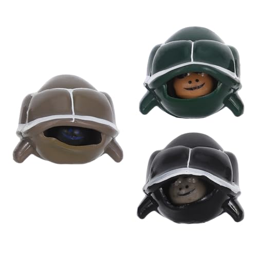 Beaupretty 3 Stück Teiliges Schildkröten quetschspielzeug Stressabbau für Erwachsene Kleines Leichtes Sensorisches Mitgebsel für Kindergeburtstag und Partyspaß von Beaupretty