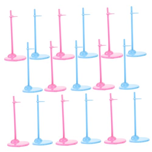 Beaupretty 30 Stück Puppenständer mit Clip Universeller Halter für Puppen Rosa Blaue Ständer Stabil und Langlebig für Präsentation von Sammlungen Ordnung im Kinderzimmer von Beaupretty