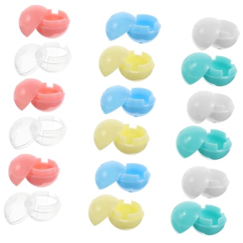 Beaupretty 30 Stück Teiliges Mini-vending-maschinen-kapseln Bunte Transparente Kunststoff-gummiballbehälter Leere Spielzeugpreiskapseln für Diy-partys Sammeln und Kinderunterhaltung von Beaupretty