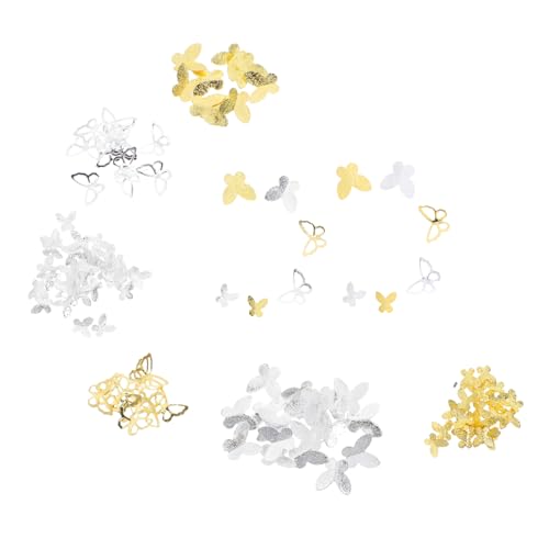 Beaupretty 300 Stück Luxus Nagel Dekorationen Gold Silber Schmetterlings Schmuckstücke für Diy Maniküre und Salonbedarf Beaupretty 300 Stück Luxus Nagel Dekorationen Gold Silber Schmetterlings Schmuckstücke für Diy Maniküre und Salonbedarf von Beaupretty