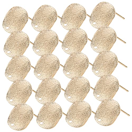 Beaupretty 30Stücke DIY Ohrring Basen Metalllegierung Runde Ohrstecker Rohlinge für Schmuckherstellung und Bastelprojekte Geeignet für Designs und Kreative Anlässe von Beaupretty