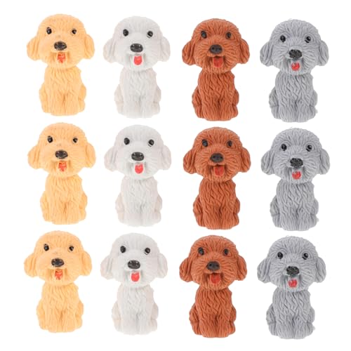 Beaupretty 36 Stück Teiliges Cartoon Hund Radiergummis Kleine Tragbare Mini Radiergummi Figuren für Kreative Schreibwaren Geschenke Sicher Langlebig zum Skizzieren von Beaupretty