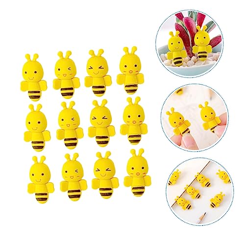 Beaupretty 36 Stück Teiliges Niedliche Cartoon Bienen Radiergummis für Leicht Praktisch zum Zeichnen und Schreiben und Schulmaterialien Geschenkidee für Schüler und Kindergarten von Beaupretty