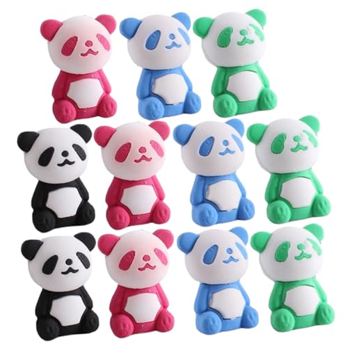 Beaupretty 36 Stück Teiliges Radiergummis Panda Bunte Tier Formen Langlebig Sicher für Schule und Malen Niedliche Kleine Modellier Radierer für Jungen Mädchen von Beaupretty