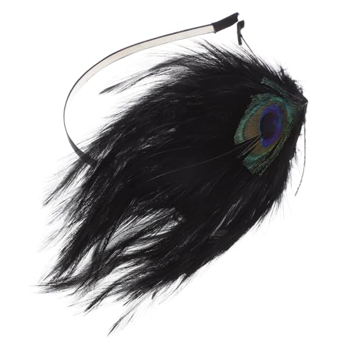 Beaupretty 3St Pfauenfeder-Stirnband karneval kopfbedeckung Kopfschmuck Haarreifen stutzenhalter tragegurt Tiara Cosplay-Haarband Haarschmuck charmant Hut Kleidung Damen von Beaupretty