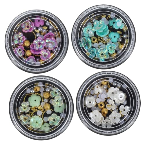 Beaupretty 4 Boxen DIY Nail Art Studs Blumen Nail Charms aus Leichtem Resin und Langlebige Nageldekorationen für Maniküre und Kreative Nagelgestaltung Vielseitig für Alltag und Festivals Beaupretty 4 Boxen DIY Nail Art Studs Blumen Nail Charms aus Leichtem Resin und Langlebige Nageldekorationen für Maniküre und Kreative Nagelgestaltung Vielseitig für Alltag und Festivals von Beaupretty