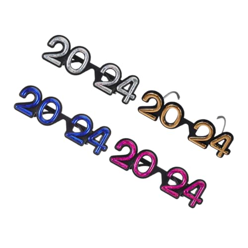 Beaupretty 4 Paare Teiliges Lustige Neujahrs Partybrillen in Gold Silber Blau und Auffällige Laserzahlen Sonnenbrillen für Foto Requisiten Leicht zu Tragen und Reinigen für Feierlichkeiten Beaupretty 4 Paare Teiliges Lustige Neujahrs Partybrillen in Gold Silber Blau und Auffällige Laserzahlen Sonnenbrillen für Foto Requisiten Leicht zu Tragen und Reinigen für Feierlichkeiten von Beaupretty