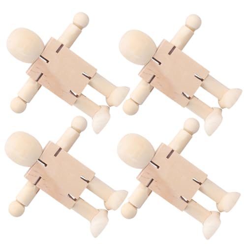 Beaupretty 4 Stück Bewegliche Holzroboter Für Kinder Unvollendete Holzfiguren Zum Bemalen Selbstgemacht Graffiti Spielzeug Kreative Bastelideen Pädagogisches Holzspielzeug Beaupretty 4 Stück Bewegliche Holzroboter Für Kinder Unvollendete Holzfiguren Zum Bemalen Selbstgemacht Graffiti Spielzeug Kreative Bastelideen Pädagogisches Holzspielzeug von Beaupretty