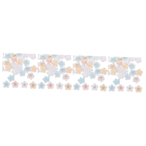 Beaupretty 4 Stück Blumen Nagel Charms mit Strass Nail Art Zubehör für Diy Nageldesigns Bunte Blühende Nail Jewels für Professionelle und Nagelkunst von Beaupretty