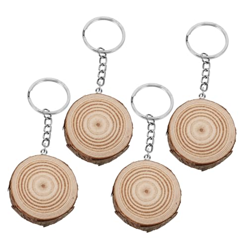Beaupretty 4 Stück Diy Holzscheiben Schlüsselanhänger Unbeschichtete Holzplatten Basteln für Kreative Hängende Dekorationen Hochzeiten Geschenkanhänger Beaupretty 4 Stück Diy Holzscheiben Schlüsselanhänger Unbeschichtete Holzplatten Basteln für Kreative Hängende Dekorationen Hochzeiten Geschenkanhänger von Beaupretty