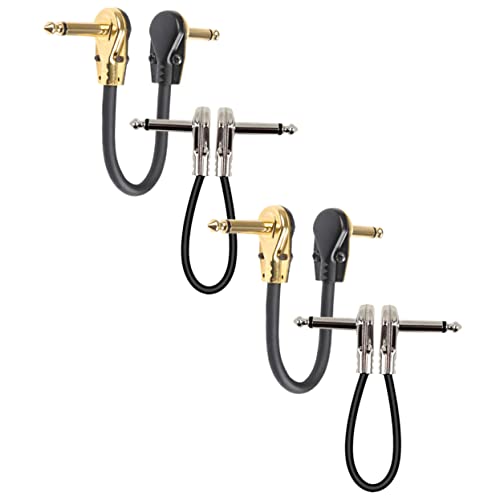 Beaupretty 4 Stück Gitarren Effektkabel Langlebige Patchkabel für Musikinstrumente Flachstecker Geeignet für Gitarre Bass Mixer und Mehr Beaupretty 4 Stück Gitarren Effektkabel Langlebige Patchkabel für Musikinstrumente Flachstecker Geeignet für Gitarre Bass Mixer und Mehr von Beaupretty