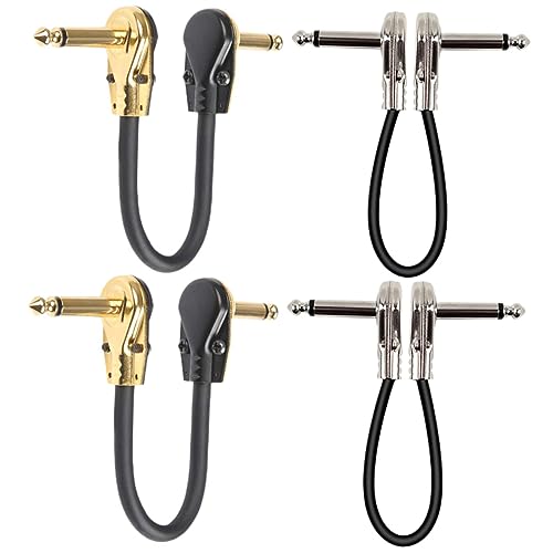 Beaupretty 4 Stück Gitarren Effektkabel Patchkabel für Gitarre und Bass aus Leicht Langlebig für Pedalboards Beaupretty 4 Stück Gitarren Effektkabel Patchkabel für Gitarre und Bass aus Leicht Langlebig für Pedalboards von Beaupretty