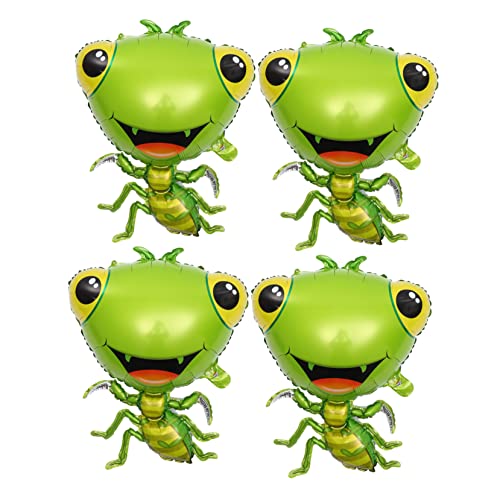 Beaupretty 4 Stück Insekten Folienballons Tierform Ballondekoration für Kindergeburtstag und Partys aus Aluminiumfolie für Feiern und Fotos von Beaupretty