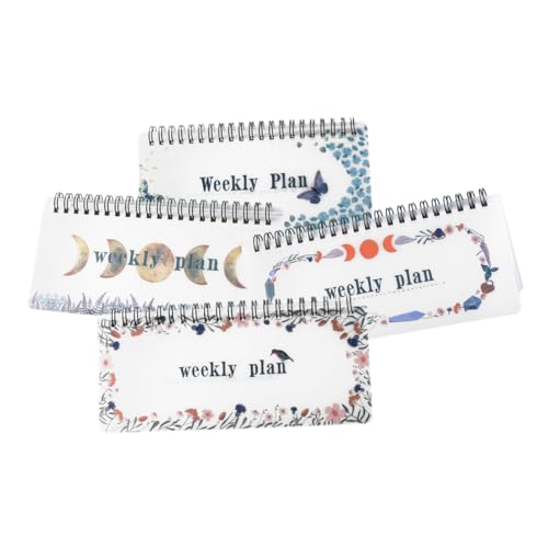 Beaupretty 4 Stück Lustige Spiral Notizbücher Wochenplaner Undatierter Wochen und Monatsplaner To Do Liste Notizblock für Effektives Zeitmanagement und Organisation Beaupretty 4 Stück Lustige Spiral Notizbücher Wochenplaner Undatierter Wochen und Monatsplaner To Do Liste Notizblock für Effektives Zeitmanagement und Organisation von Beaupretty